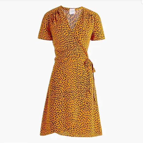 J. Crew Factory Dresses & Skirts - 🆕️ NWT J. Crew Factory Leopard Wrap Dress
